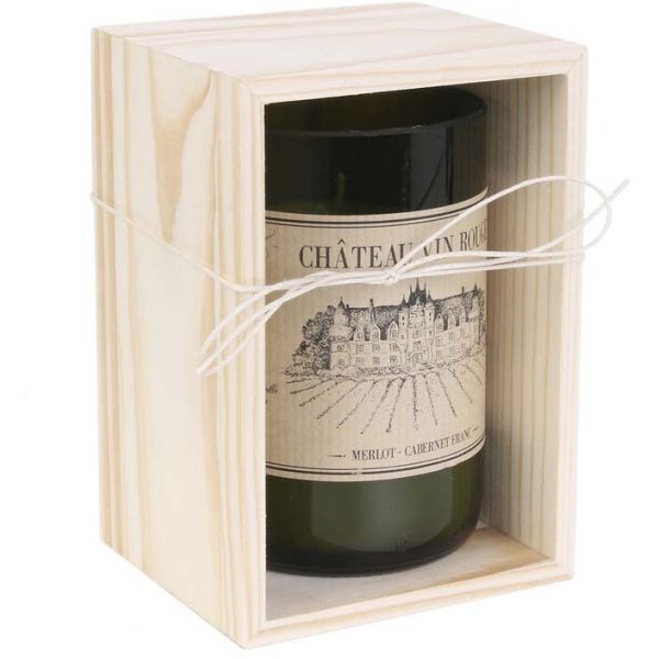 Bougie senteur bois de Santal en coffret oenologie - THE HOME DECO FACTORY