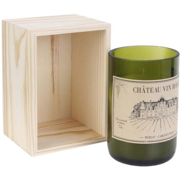 Bougie senteur bois de Santal en coffret oenologie - CMP-2151