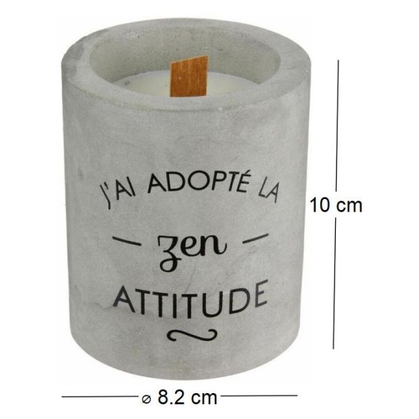 Bougie senteur cachemire pot en ciment - 5