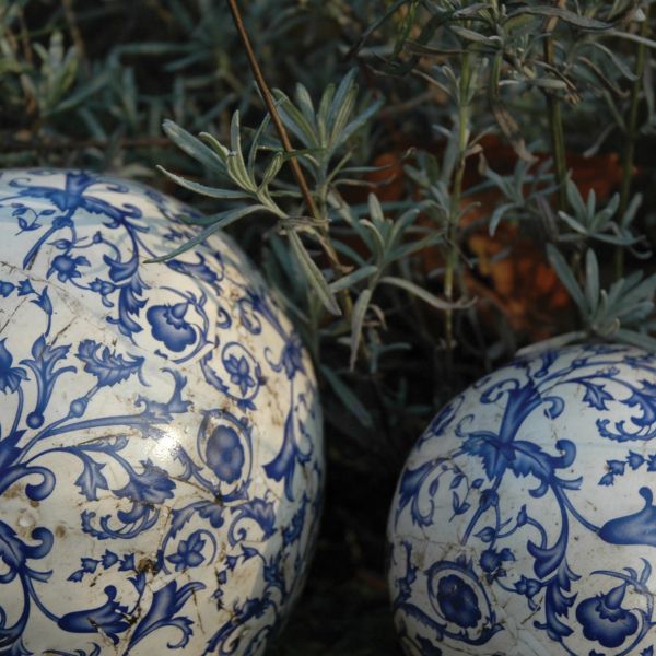 Boule en céramique patiné - ESSCHERT DESIGN