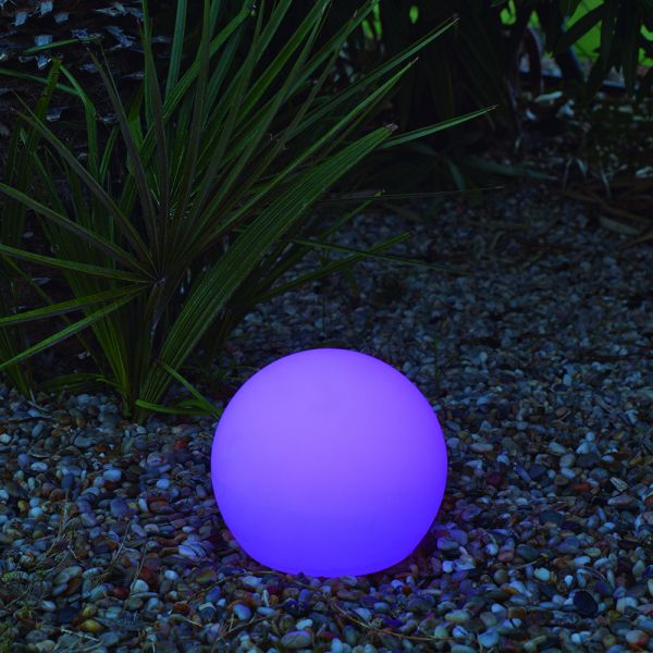 Boule lumineuse extérieure buly 50cm alimentation électrique - RETIF