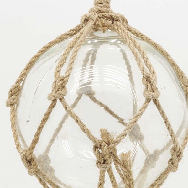 Boule en verre avec corde 12.5 cm - 5
