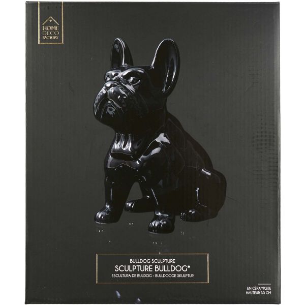Bouledogue en céramique assis 30 cm - 26,90