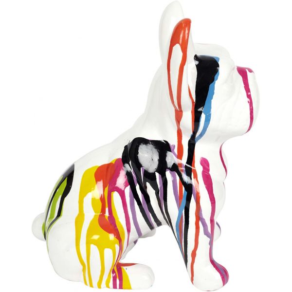 Bouledogue en céramique assis 30 cm - 37,90