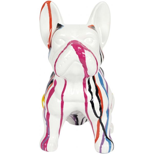 Bouledogue en céramique assis 30 cm - CMP-3372