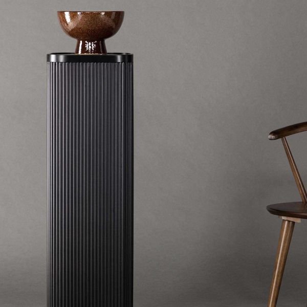 Bout de canapé en MDF noir Lenox - VENTURE HOME
