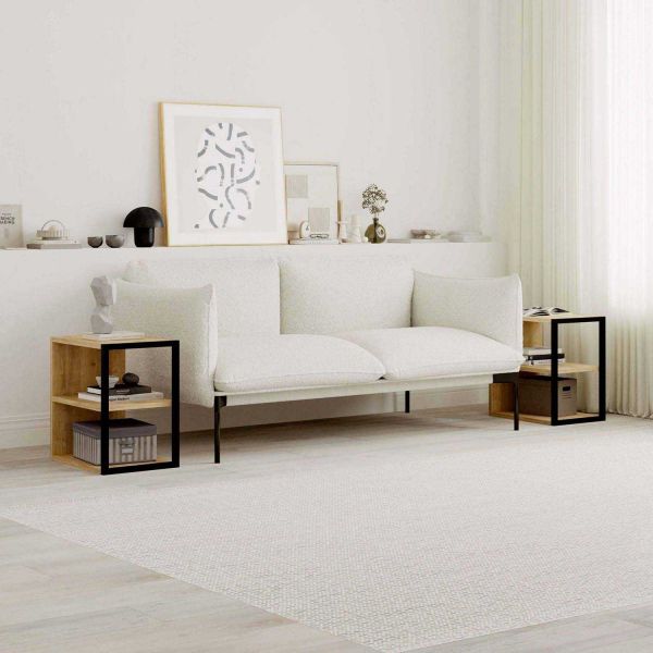 Bout de canapé en aggloméré Echo (Lot de 2) - HANAH HOME