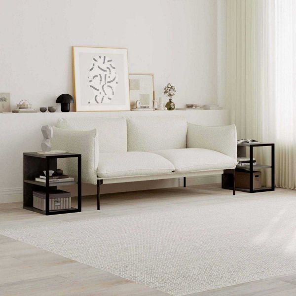 Bout de canapé en aggloméré Echo (Lot de 2) - HANAH HOME