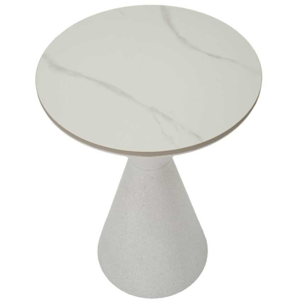 Bout de canapé en métal et céramique Double 44.5 x 63 cm - 179