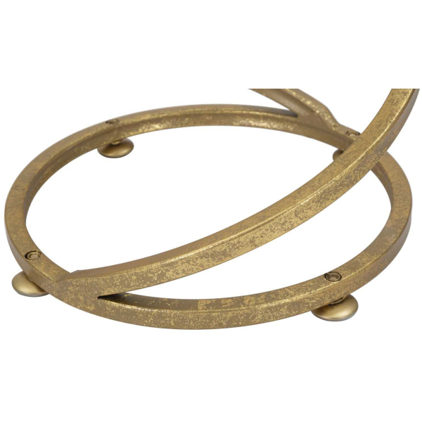 Bout de canapé en métal et marbre Spiral 27.5 x 47.5 cm - 6