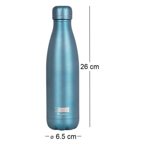 Bouteille isotherme colorée 500 ml - 12,85