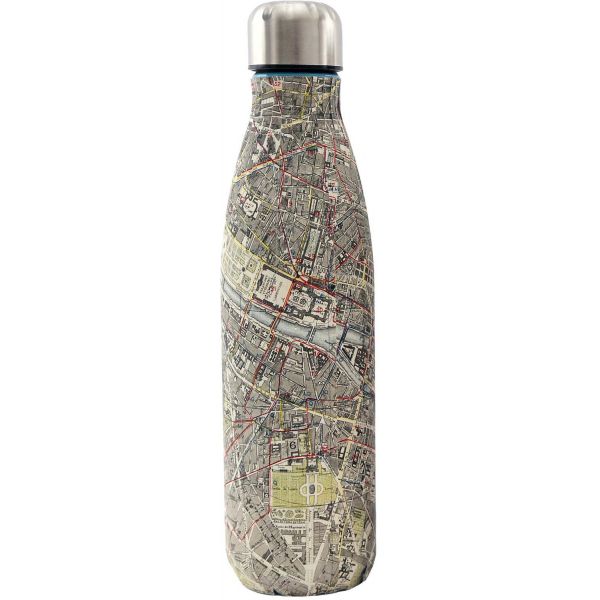 Bouteille isotherme en inox 50 cl City map