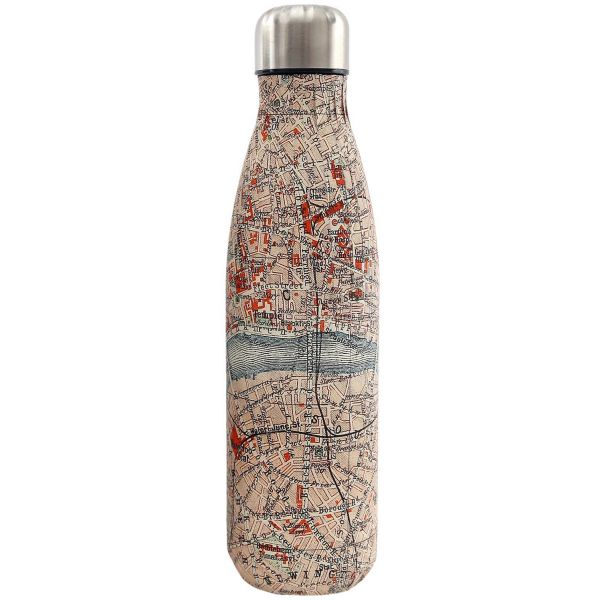Bouteille isotherme en inox 50 cl City map