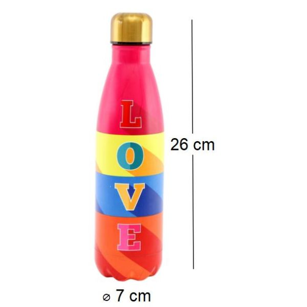 Bouteille isotherme en inox décorée 50 cl - SIL