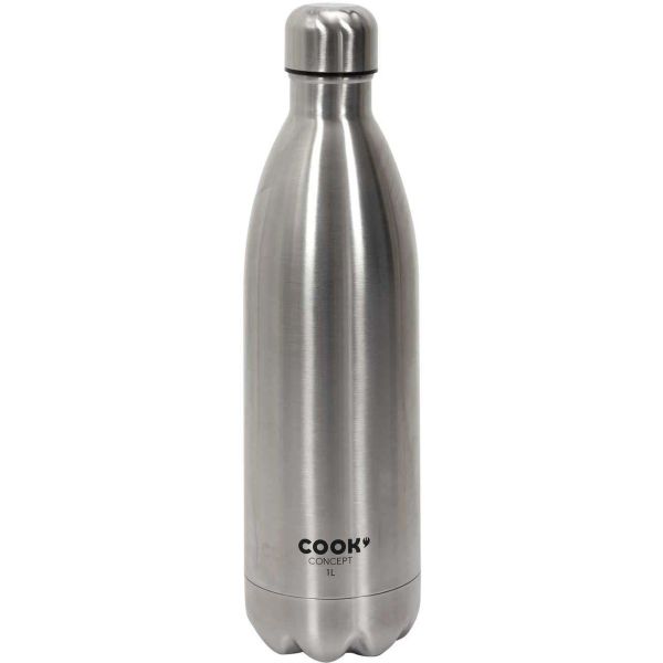 Bouteille de transport isotherme en inox 1 litre