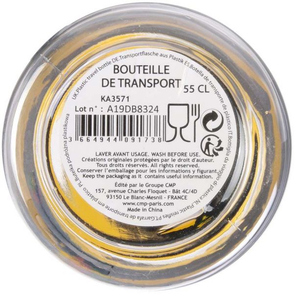 Bouteille de transport en plastique Exotique 55 cl - PICK & DRINK