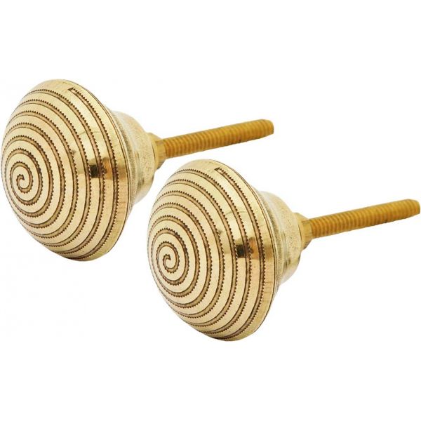 Bouton de porte conique spirale (Lot de 2)