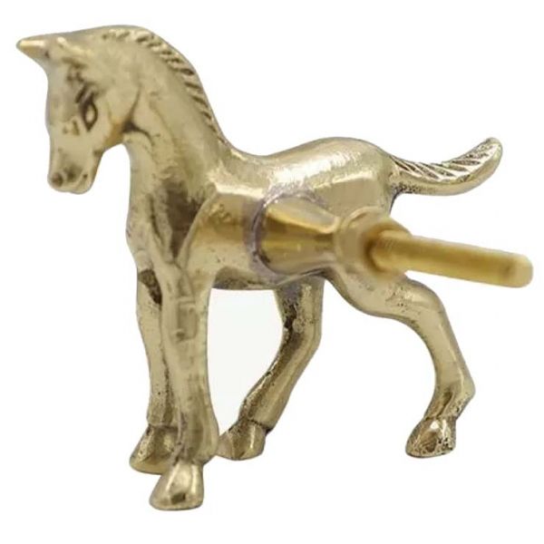 Bouton de porte en laiton recyclé Cheval (Lot de 3) - 43,90