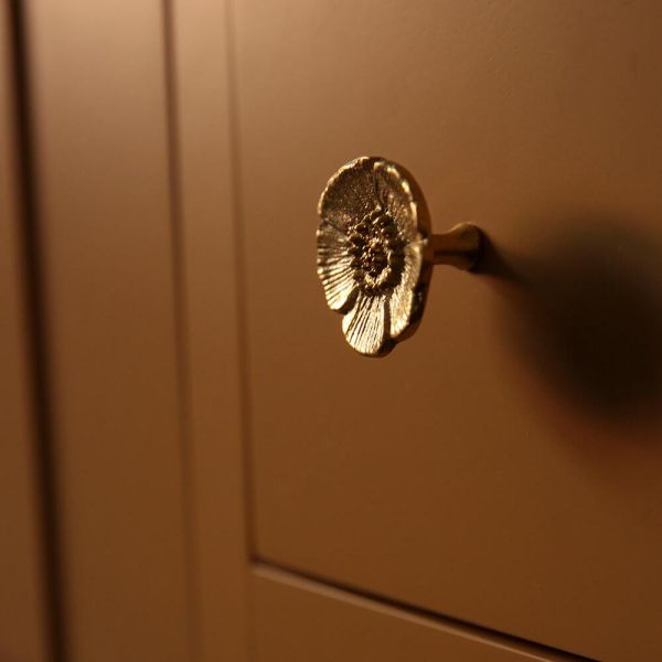 Bouton de porte en laiton recyclé Fleur - 9,90