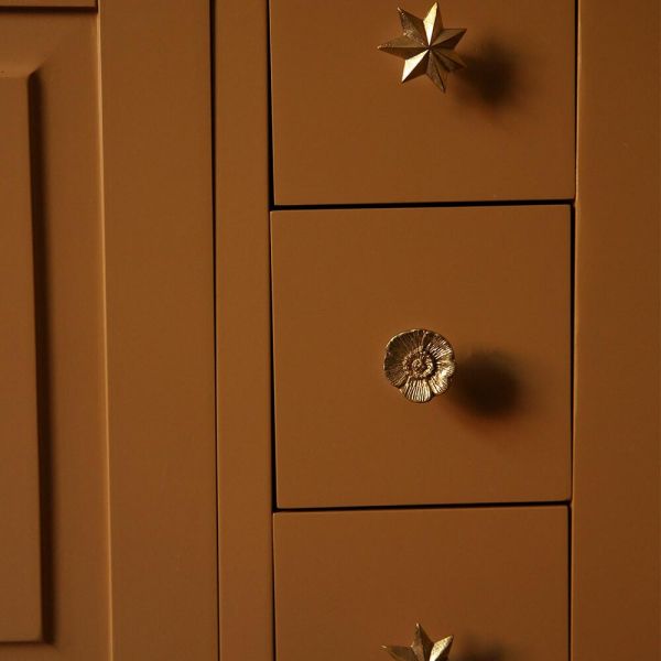 Bouton de porte en laiton recyclé Fleur - 5