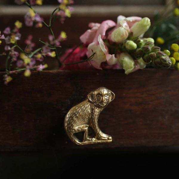 Boutons de porte animaux assortis en laiton recyclé (Lot de 8) - 79,90