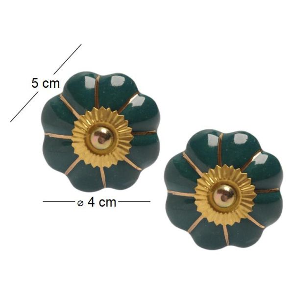 Boutons de porte classique pour meubles fleur (Lot de 2) - TRANQUILLO