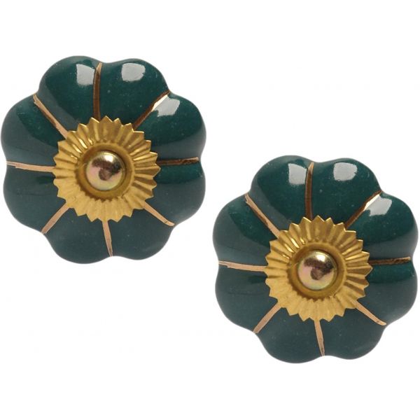 Boutons de porte classique pour meubles fleur (Lot de 2)