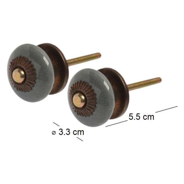 Boutons de porte pour meubles Flacher (Lot de 4) - TRANQUILLO