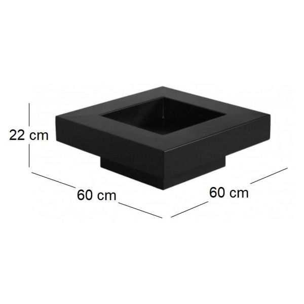 Brasero en acier peint plateau design - NOR-0121