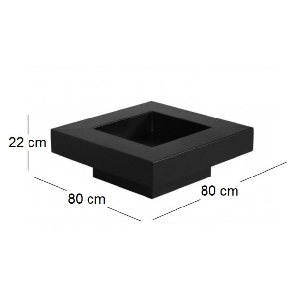 Brasero en acier peint plateau design - NOR-0123