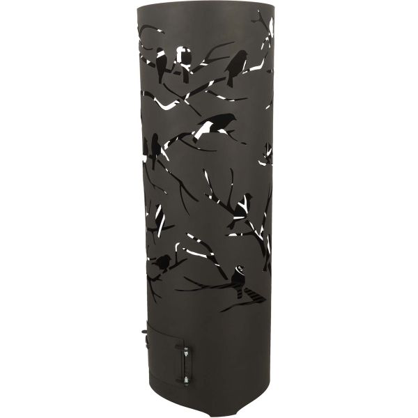 Brasero cylindre découpe laser 39 x 117 cm - ESS-1524
