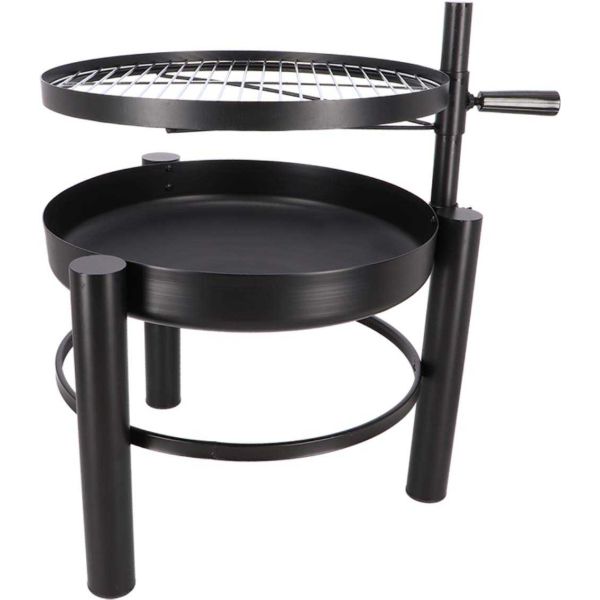 Brasero en métal avec grille de cuisson intégrée - 5