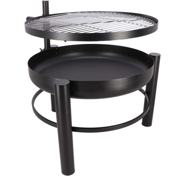 Brasero en métal avec grille de cuisson intégrée - ESS-1595