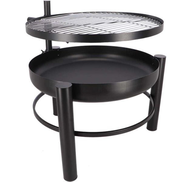 Brasero en métal avec grille de cuisson intégrée - FANCY FLAMES