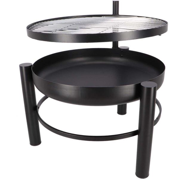 Brasero en métal avec grille de cuisson intégrée - 5