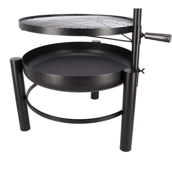 Brasero en métal avec grille de cuisson intégrée - 6