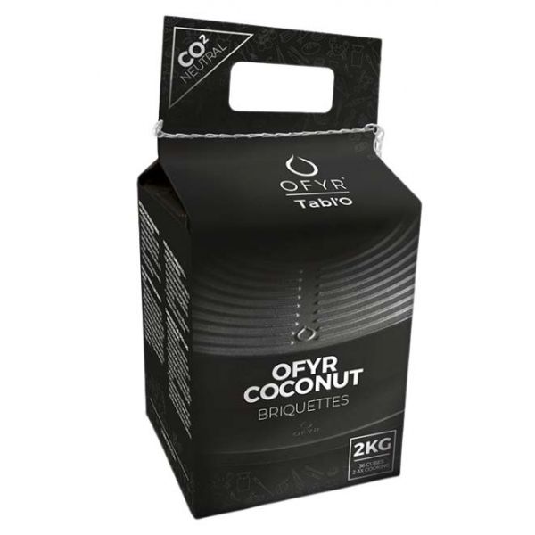 Briquettes de noix de coco pour plancha Tabl'O