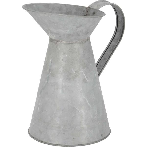 Broc en zinc patiné Vintage