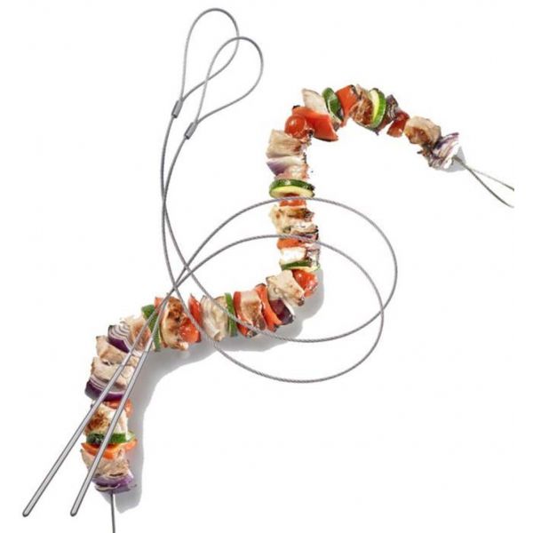 Brochettes flexibles gril et marinade (Lot de 2) - CHE-0248