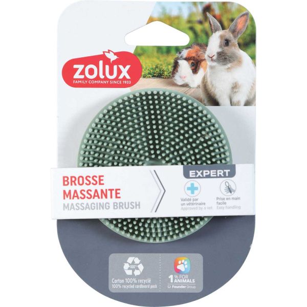 Brosse en caoutchouc pour lapin et cochon d'Inde - ZOL-2426