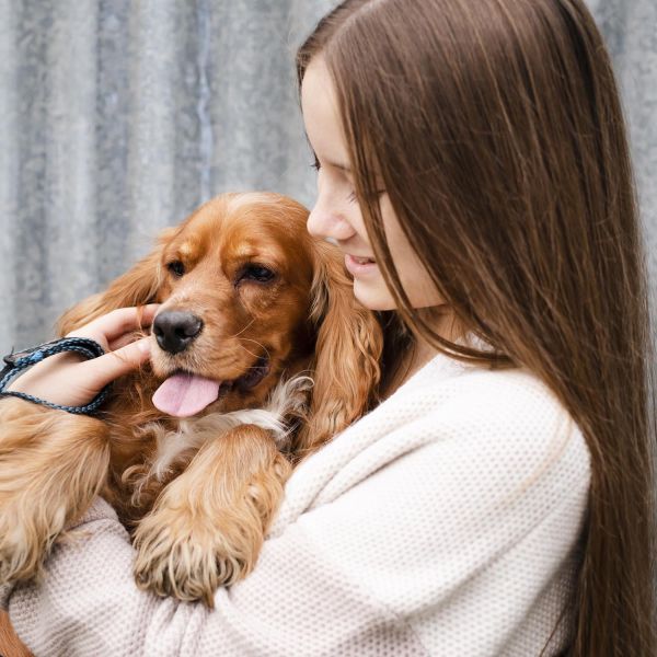 Brosse chien en soies claires et tiges de bois - BURSTENHAUS REDECKER