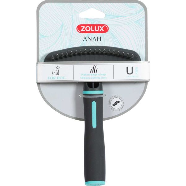 Brosse avec picots rétractables pour chien Anah - ZOLUX