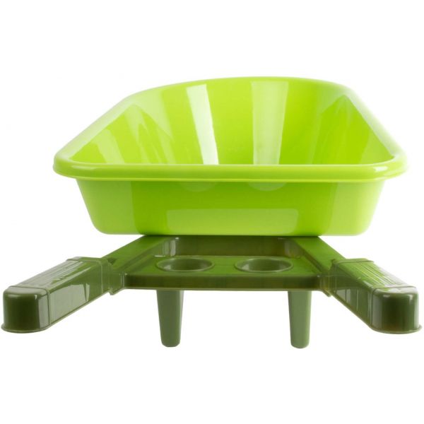 Brouette enfant en plastique vert bi-ton - 18,90