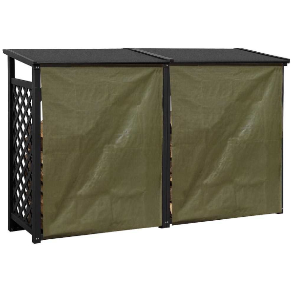 Bûcher treillis en bois Black edition - 659