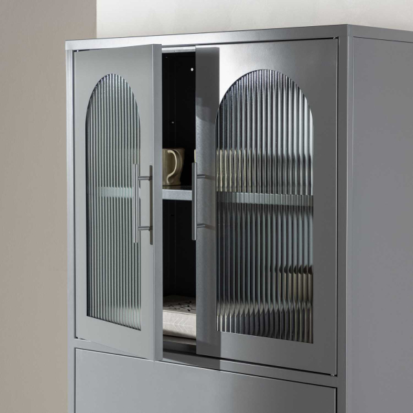 Buffet en acier 70 x 35 x 160 cm La Paz - 7