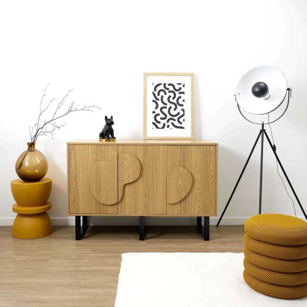 Buffet en mdf et métal Calypso - 7