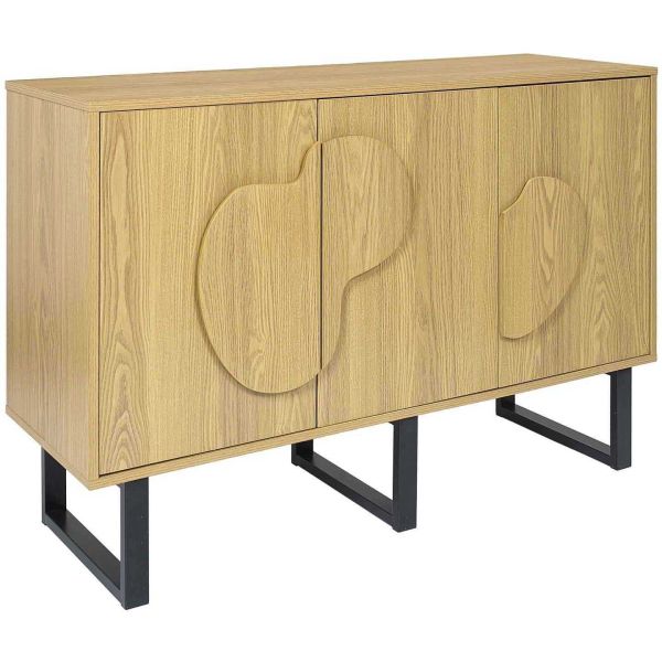 Buffet en mdf et métal Calypso
