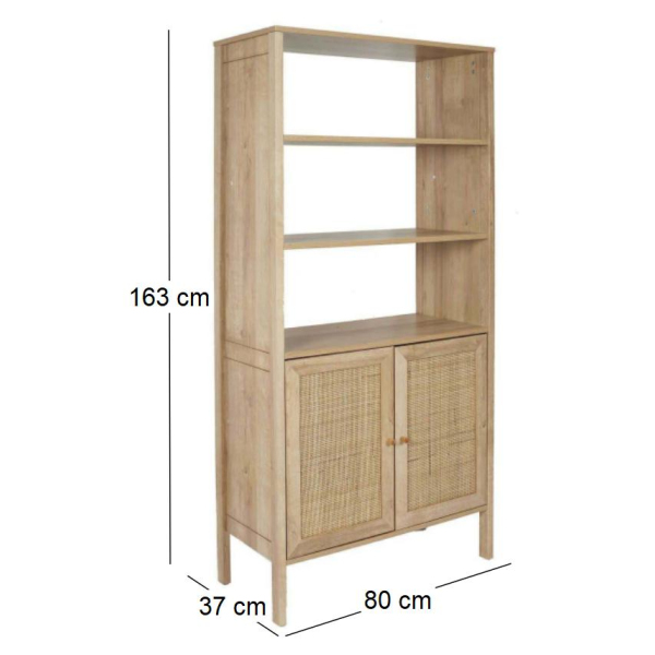 Buffet en bois et rotin Bali - 8