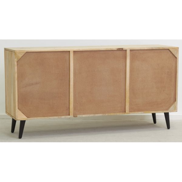 Buffet en manguier gravé et métal SAVAGE - 7