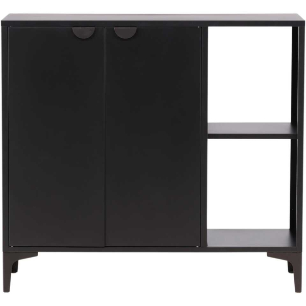Buffet en métal noir Piring 110 x 42 x 100 cm - VEN-1173